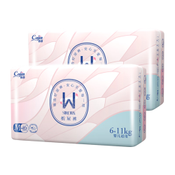 茵茵 surewin婴儿纸尿裤宝宝尿不湿超薄透气柔软防漏秋冬不闷尿裤 纸尿裤M码92片