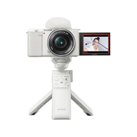  SONY/索尼 4K专业视频 微单相机+电池蓝牙手柄  单头套机 白色 F2.8