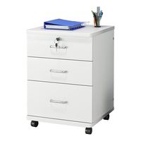 木匠印记 木匠印记 可移动矮柜子 暖白色 一门三抽 70*40*57cm