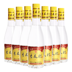 汾酒 黄盖金标玻瓶 清香型白酒 42度 450mLmL*12瓶 整箱装