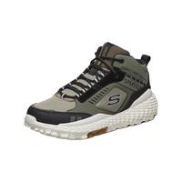 SKECHERS 斯凯奇 冬季高帮运动休闲鞋男士绑带时尚运动鞋男鞋 橄榄色/黑色  41