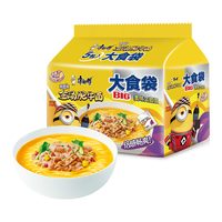 康师傅方便面整箱泡面袋装大食袋大面饼红烧牛肉混搭夜宵速食食品 大食袋-金汤肥牛5袋' 五连包