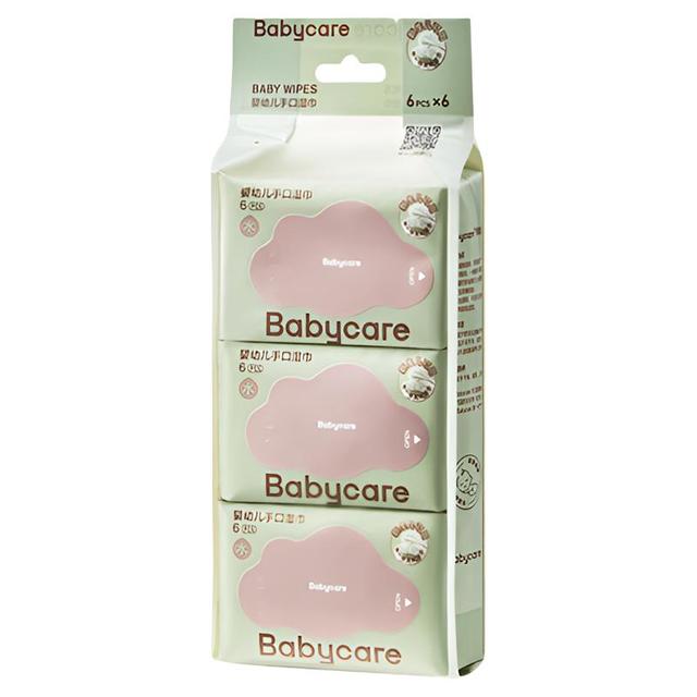 babycare 婴儿湿巾纸新生手口宝宝儿童便携装6抽