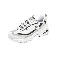 SKECHERS 斯凯奇 春季女鞋花纹拼接休闲运动鞋女舒适老爹鞋百搭