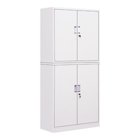 ZHONGWEI 中伟 钢制资料柜档案柜书柜文件柜办公柜铁皮柜储物柜分体双节柜升级款