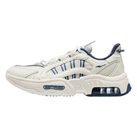 鸿星尔克休闲鞋女夏季防滑减震软底轻便耐磨时尚运动鞋鱼刺 微晶白/芯片蓝 36