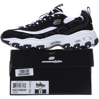 斯凯奇(Skechers)男鞋子 23冬季加绒潮流时尚运动休闲鞋老爹鞋厚底熊猫鞋 经典熊猫鞋/记忆鞋垫 42