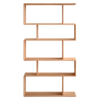 QuanU 全友 家居实木落地书柜客厅隔断收纳储物柜子阳台置物架 博古架DW8025 书柜