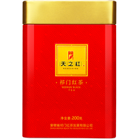 天之红 REDSUNION 茶叶祁门红茶一级祁红毛峰 罐装200g1罐金顶红罐