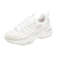 斯凯奇(Skechers)女鞋厚底增高黑白色珍珠熊老爹鞋896156 白色/银色/WSL 36