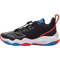 李宁(LI-NING)童鞋儿童篮球鞋男大童音速8轻弹减震清爽透气运动鞋39YKBS046-25 黑色/标准白-25