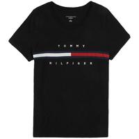 TOMMY HILFIGER 汤米新款时尚百搭刺绣字母Logo短袖T恤女