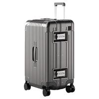 稻草人2025行李箱USB充电口旅行箱20寸登机密码箱结实拉杆箱 苹果色 铝框款【德国PC材质+国际海关锁+USB充电口】 【跨国箱】28寸Max加厚加深-大幅扩容≈常规款30寸