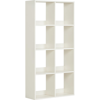 林氏家居家用书架客厅收纳柜书柜自由组合格子置物柜子 JF6X-C八格书架 【白色】JF6X-C八格书架