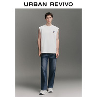 UR2025秋季男装时尚潮流复古水洗棉质牛仔长裤UMY850046+ 蓝色 31