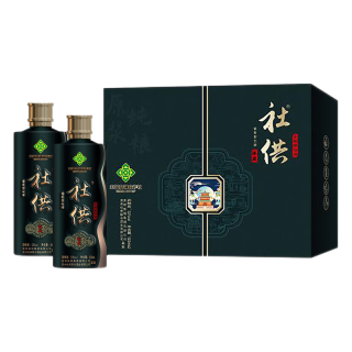  社供 纯粮食 酱香白酒  礼盒装 酱香型 53%vol 500mL