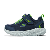 Skechers斯凯奇儿童鞋男童魔术贴小童宝宝鞋透气网面鞋舒适休闲鞋