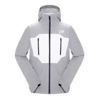 奥索卡 户外冲锋衣男女同款 XSEAM单板队服登山滑雪服1312162 浅灰-402 185