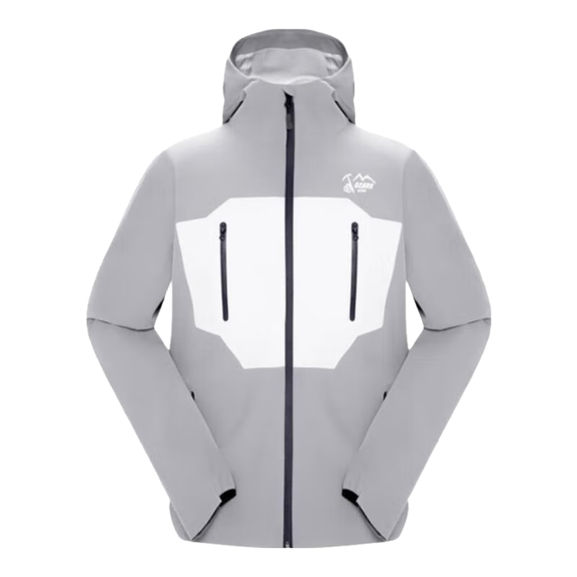 奥索卡 户外冲锋衣男女同款 XSEAM单板队服登山滑雪服1312162 浅灰-402 185