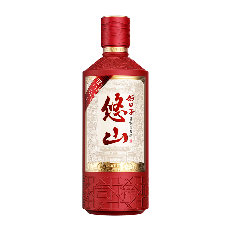 悠山酱酒醇甜挚友版53%vol 酱香型白酒500ml*6瓶整箱装【报价价格评测