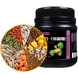 龟真寿 龟粮巴西龟鳄龟草龟通用乌龟饲料冻干纯肉粒鸡块 幼龟粮食
