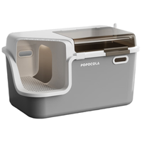 POPOCOLA 走廊式猫砂盆全封闭特大号防外溅除臭防臭回廊式猫厕所带猫砂铲