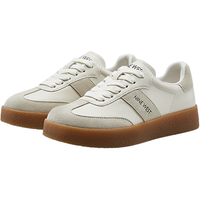 【品牌福利】玖熙百搭时尚真皮休闲鞋女撞色拼接德训鞋女鞋子女