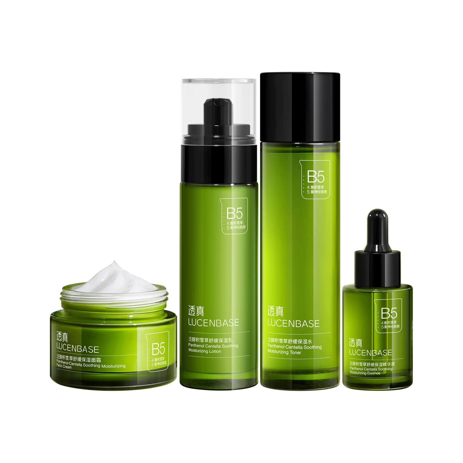  LUCENBASE/透真 修护敏感肌 水乳护肤套装  120ml+100ml+30ml+50ml