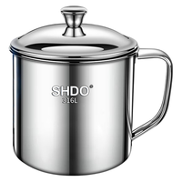 膳大皇（SHDO）抗菌316不锈钢水杯带盖茶缸大号食品级老式茶杯办公室口杯小杯子 【医级抗菌316】550ml