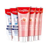 Colgate 高露洁 牙膏6支喜马盐+冰爽薄荷亮白去渍去口臭含氟成人官方正品