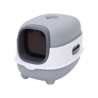 Hoopet 猫砂盆防臭全封闭式智能猫厕所猫沙盆子超大号防外溅猫屎盆除臭 星空灰