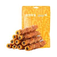 凡可奇 可奇狗狗磨牙棒牛皮卷洁齿宠物零食鸡肉绕牛皮卷200g