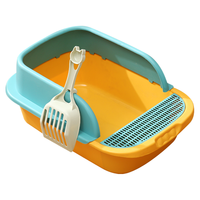 汪野君猫砂盆半封闭顶入猫厕防外溅幼猫成猫猫屎盆猫沙盆带猫砂铲大号