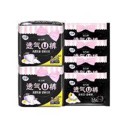 洁婷 安心裤卫生巾超熟睡夜安裤姨妈巾夜用长14片