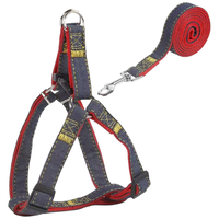 移动端、京东百亿补贴：迪普尔 猫狗牵引绳套装 2件套 红蓝 M