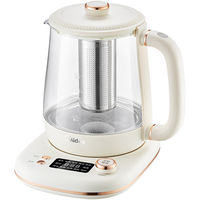 美的(Midea)养生壶精粹小气泡煮茶壶 316L不锈钢花茶壶 烧水壶电水壶 24小时预约 12小时多段控温电热水壶 316L 不锈钢 1.5L