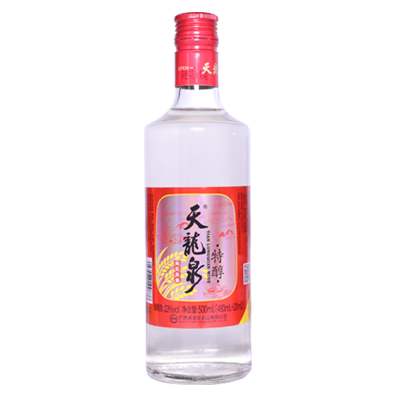 天龙泉 特醇 22%vol 白酒 500ml*6瓶 整箱装