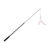 甜浪海逗猫棒猫咪玩具可伸缩长杆羽毛钓幼猫玩具鱼竿铃铛耐咬逗猫 【长短可调节】1.8M钓竿逗猫棒