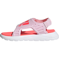 adidas 休闲运动 儿童凉鞋  浅粉色-活力粉 23