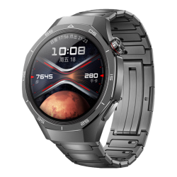华为 ecg血氧心率通话 智能手表 太空探索同款表带  曜石黑 黑色 46mm