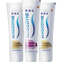 舒适达 抗敏感多效牙龈护理牙膏100g*3支家庭套装清洁口腔护齿含氟