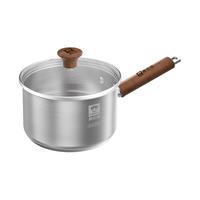 康巴赫奶锅无涂层316L不锈钢宝宝辅食锅婴儿煎煮一体小奶锅煮面