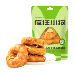 疯狂小狗 狂小狗 洁齿甜甜圈80g（小圈）