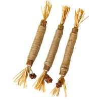 HELLOJOY木天蓼猫咪磨牙棒猫玩具自嗨解闷拉菲草逗猫棒耐咬幼猫养猫