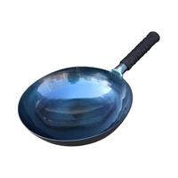 张大锤章丘铁锅传统老式手工炒菜锅家用无涂层不粘锅燃气灶 30CM镜面手工锅【单锅】已开锅