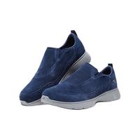 SKECHERS 斯凯奇 GO WALK系列男士牛皮圆头套脚低帮平跟休闲鞋54694