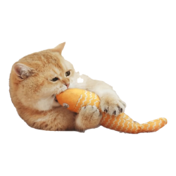 华元 宠具（hoopet）猫玩具猫咪薄荷仿真鱼逗猫棒自嗨解闷消耗体力磨牙猫宠物用品 狂嗨猫薄荷鱼