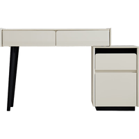 林氏家居实木脚书柜带门客厅家用组合储物柜【白色】AS3X-C书柜0.6米