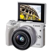 Canon 佳能 EOS M3 APS-C画幅 微单相机 白色 EF-M 15-45mm F3.5 IS STM 单头套机