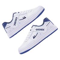 回力男鞋子男麦穗板鞋男国风刺绣潮流小白鞋百搭跑步休闲运动鞋男 雾雨蓝 42